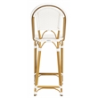 Safavieh Zaid Aluminum Barstool in White