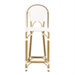 Safavieh Zaid Aluminum Barstool in White