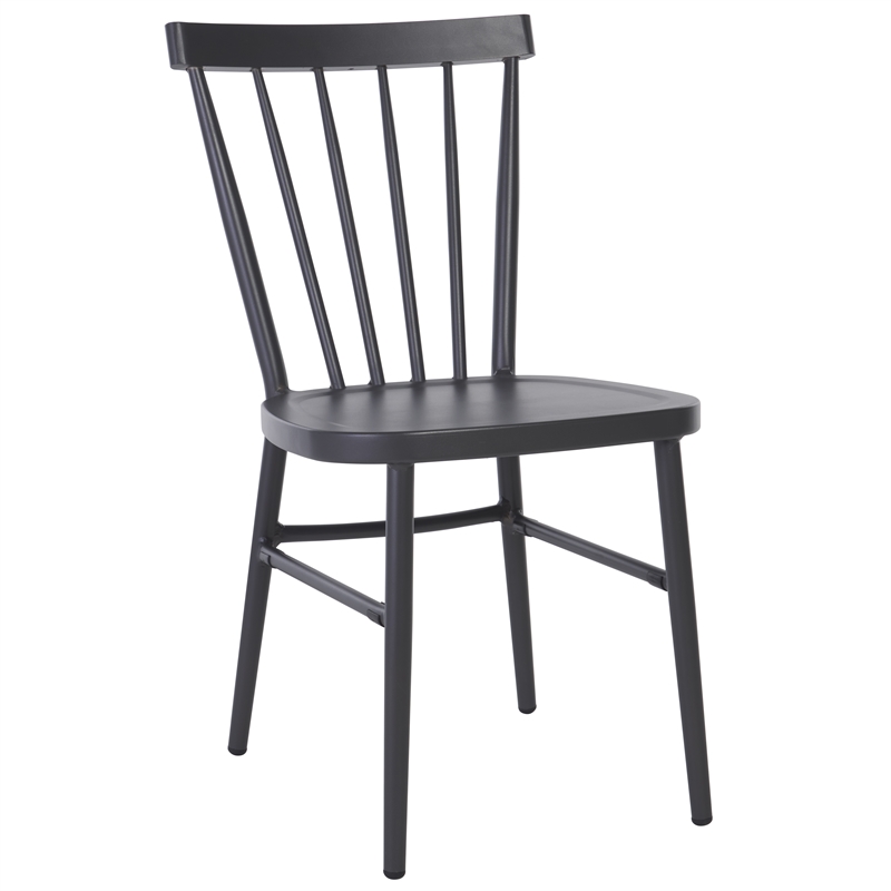 Safavieh Core Aluminum Spindle Chair Set of 2  in Gray