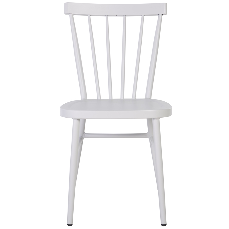 Safavieh Core Aluminum Spindle Chair Set of 2 in White
