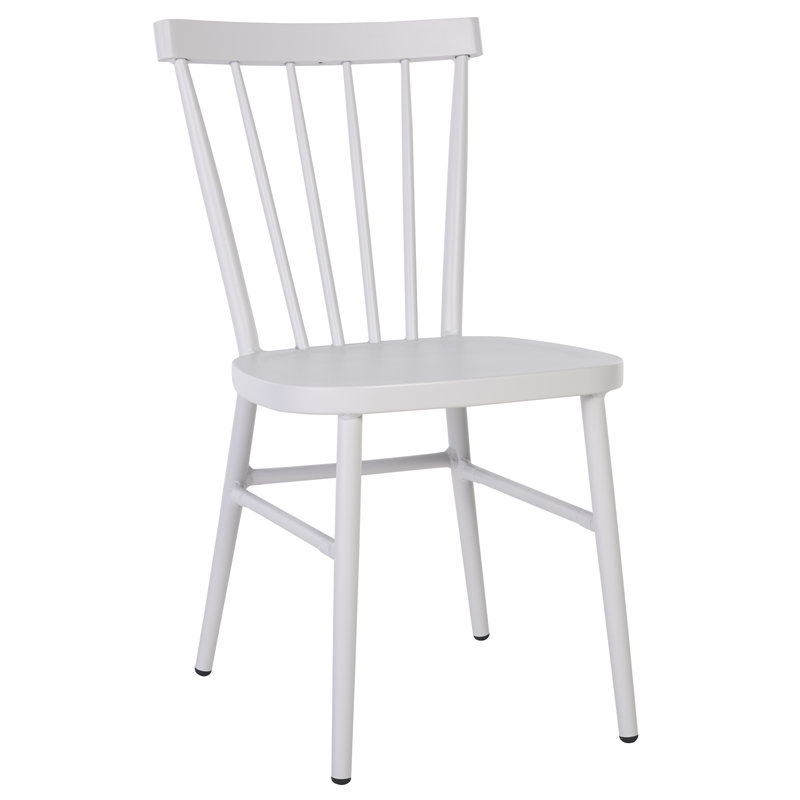 Safavieh Core Aluminum Spindle Chair Set of 2 in White