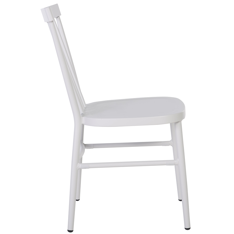 Safavieh Core Aluminum Spindle Chair Set of 2 in White