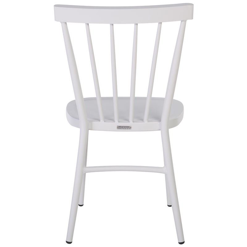 Safavieh Core Aluminum Spindle Chair Set of 2 in White