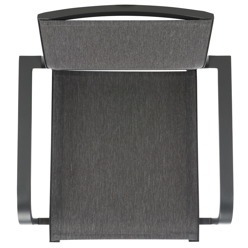 Safavieh Dexter Aluminum Armchair Set of 2 in Gray