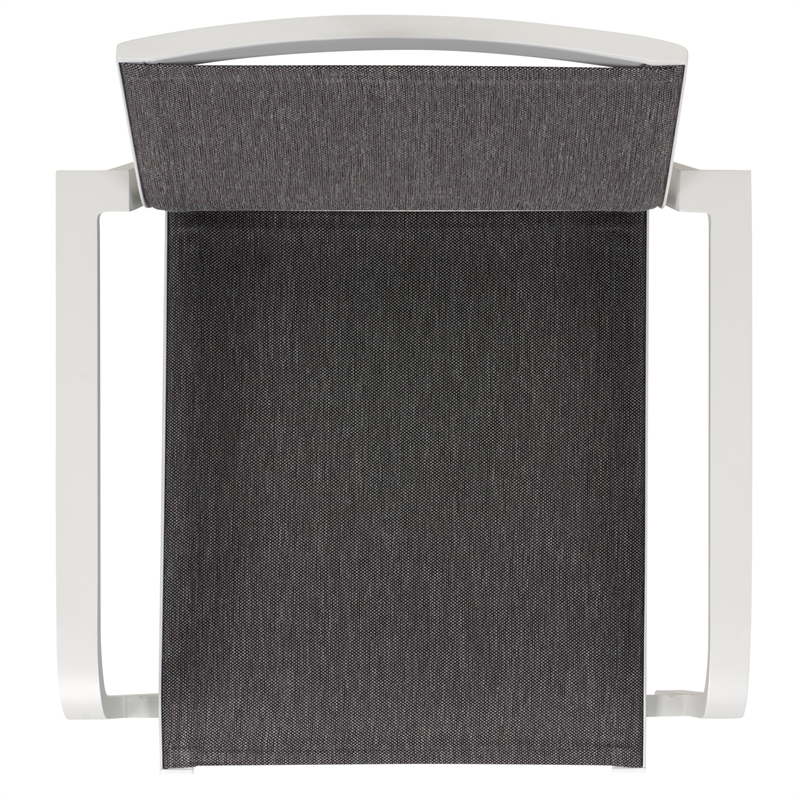 Safavieh Dexter Aluminum Armchair Set of 2 in White