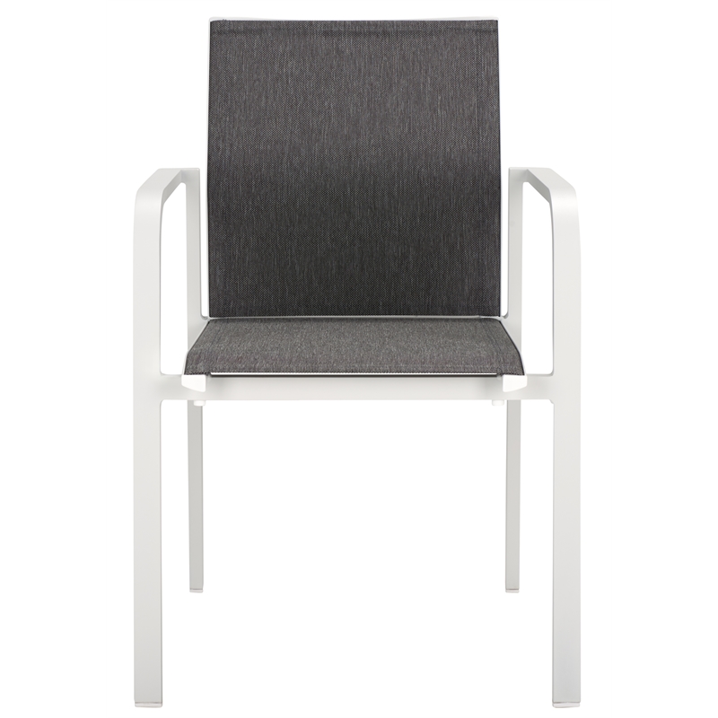 Safavieh Dexter Aluminum Armchair Set of 2 in White