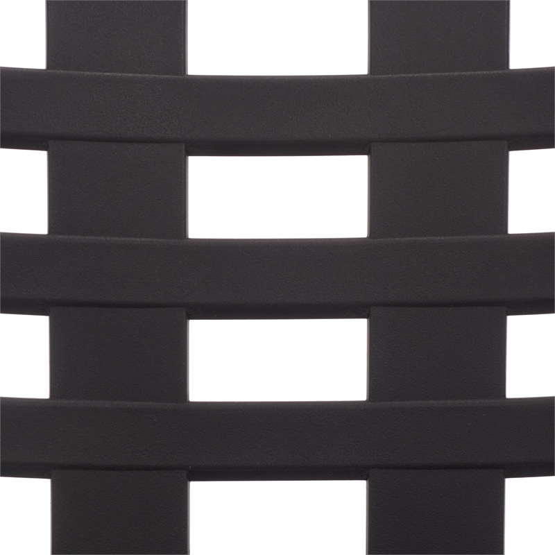 Safavieh Fufa Plastic Dining Chair Set of 2 in Black