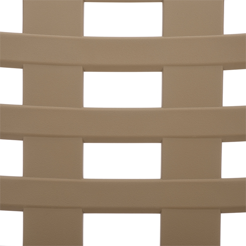 Safavieh Fufa Plastic Dining Chair Set of 2  in Beige