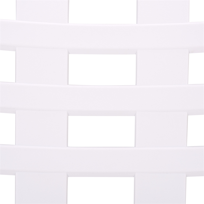 Safavieh Fufa Plastic Dining Chair Set of 2  in White