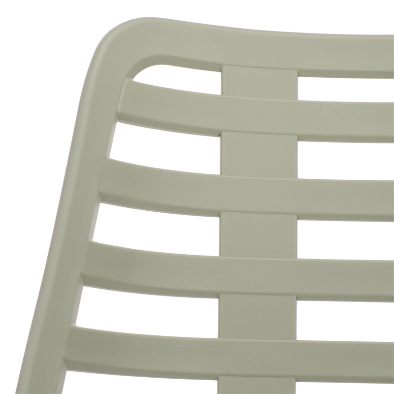 Safavieh Fufa Plastic Dining Chair Set of 2  in Green
