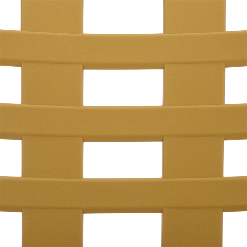 Safavieh Fufa Plastic Dining Chair Set of 2  in Yellow