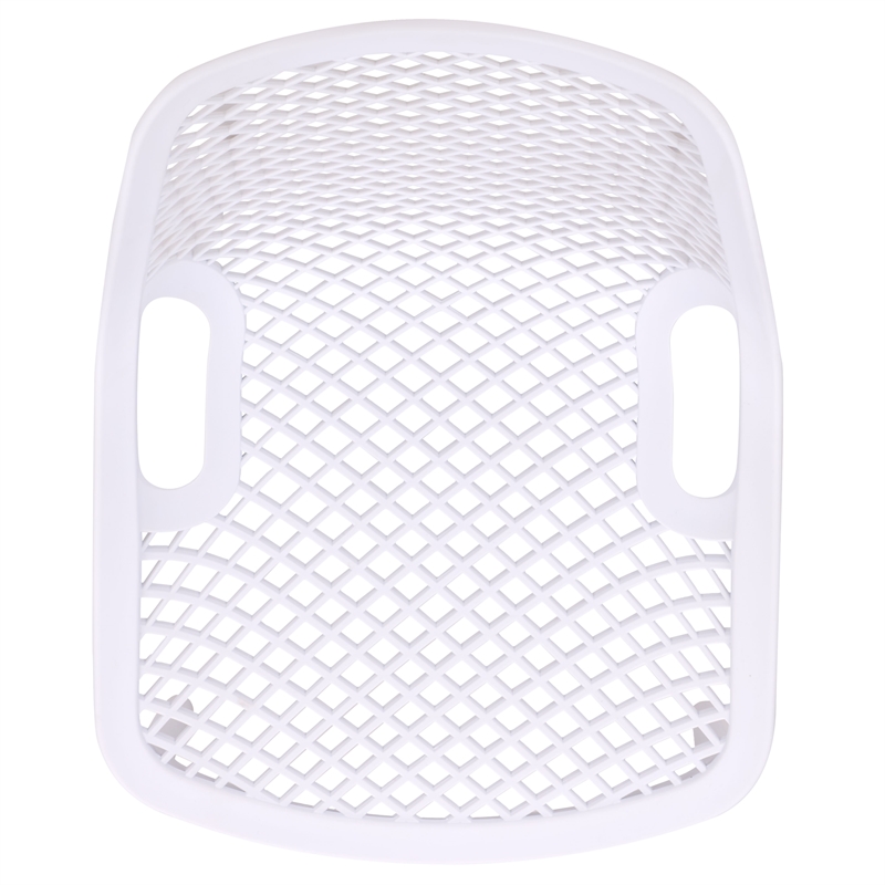 Safavieh Leila Plastic Dining Chair Set of 2  in White