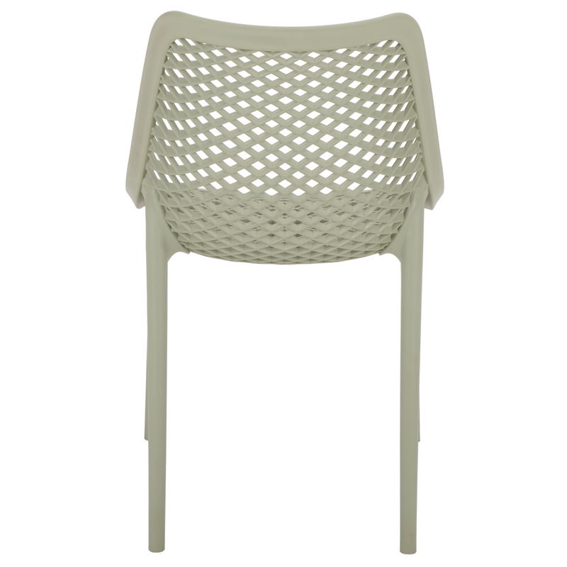 Safavieh Leila Plastic Dining Chair Set of 2  in Green