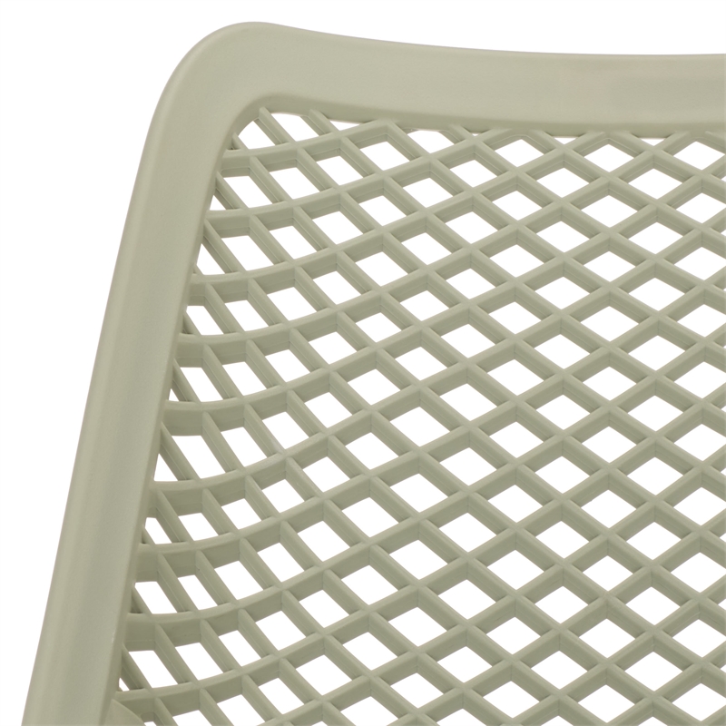 Safavieh Leila Plastic Dining Chair Set of 2  in Green
