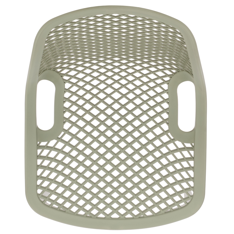 Safavieh Leila Plastic Dining Chair Set of 2  in Green
