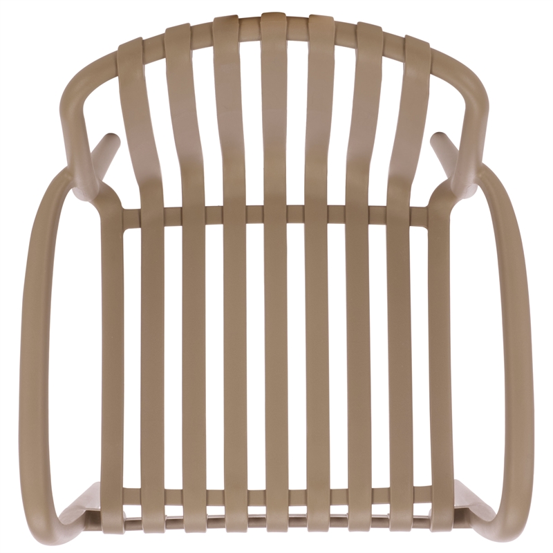 Safavieh Holly Plastic Dining Armchair Set of 2  in Beige