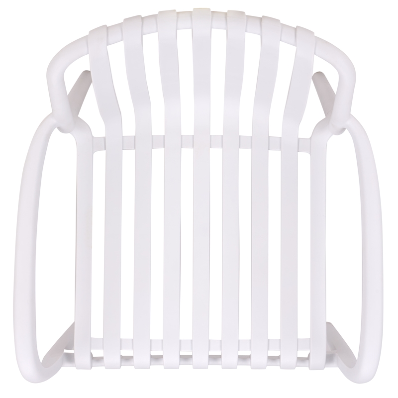 Safavieh Holly Plastic Dining Armchair Set of 2 in White