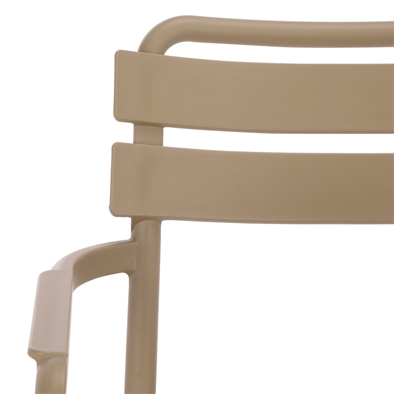 Safavieh Sarah Plastic Dining Armchair Set of 2  in Beige