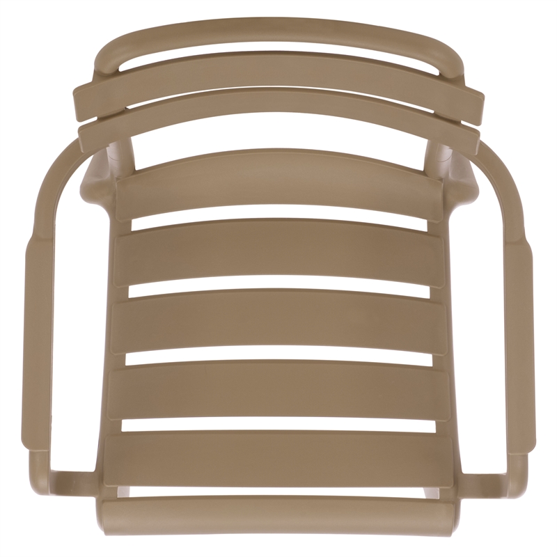Safavieh Sarah Plastic Dining Armchair Set of 2  in Beige