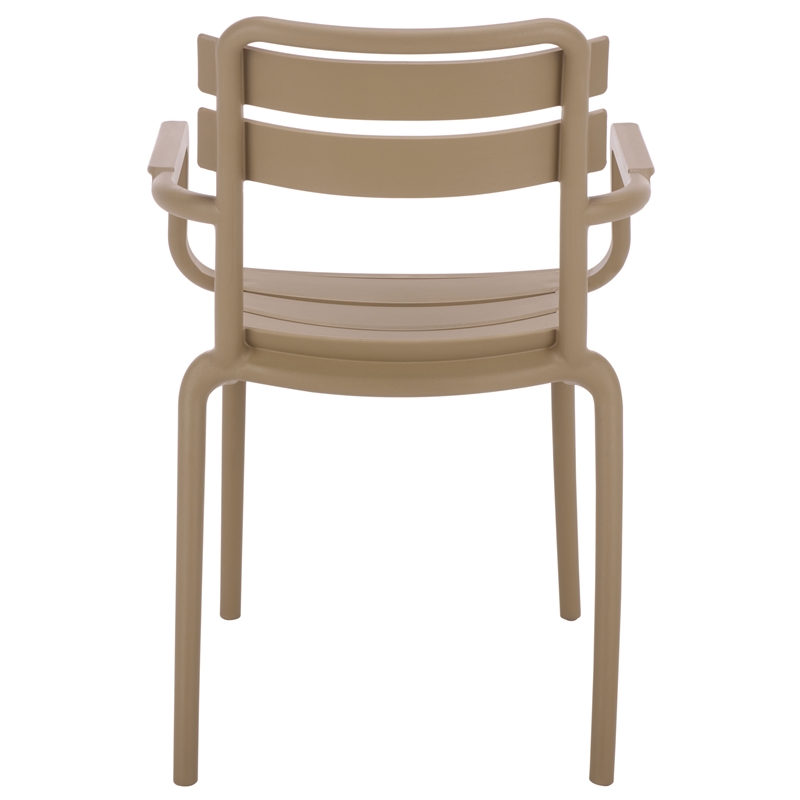 Safavieh Sarah Plastic Dining Armchair Set of 2  in Beige