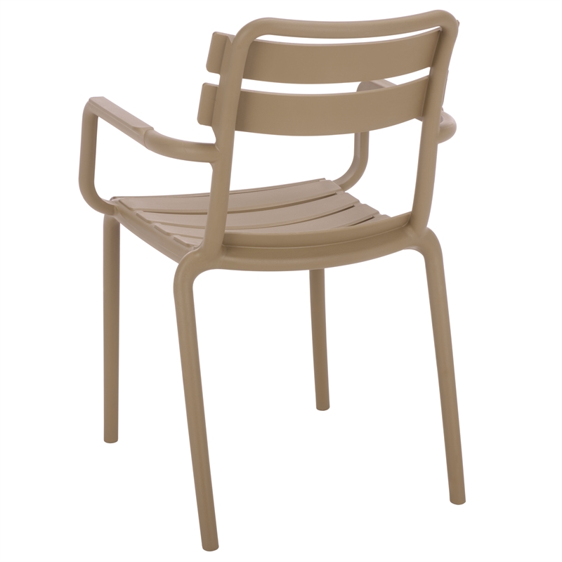 Safavieh Sarah Plastic Dining Armchair Set of 2  in Beige