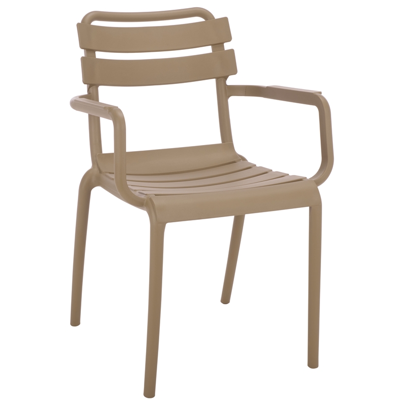 Safavieh Sarah Plastic Dining Armchair Set of 2  in Beige