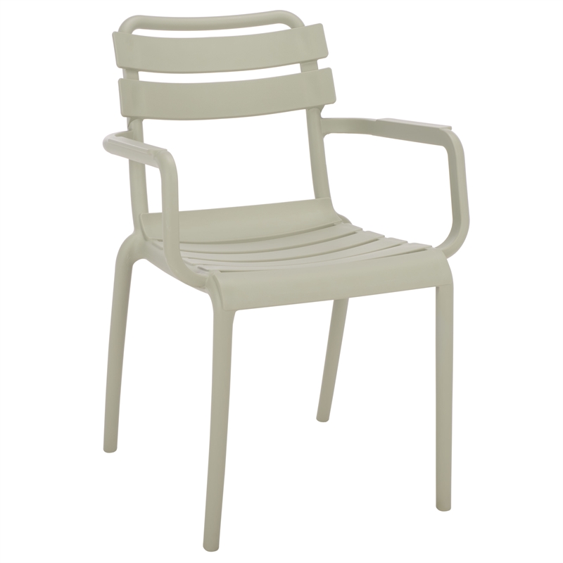 Safavieh Sarah Plastic Dining Armchair Set of 2  in Green