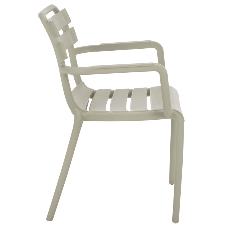 Safavieh Sarah Plastic Dining Armchair Set of 2  in Green