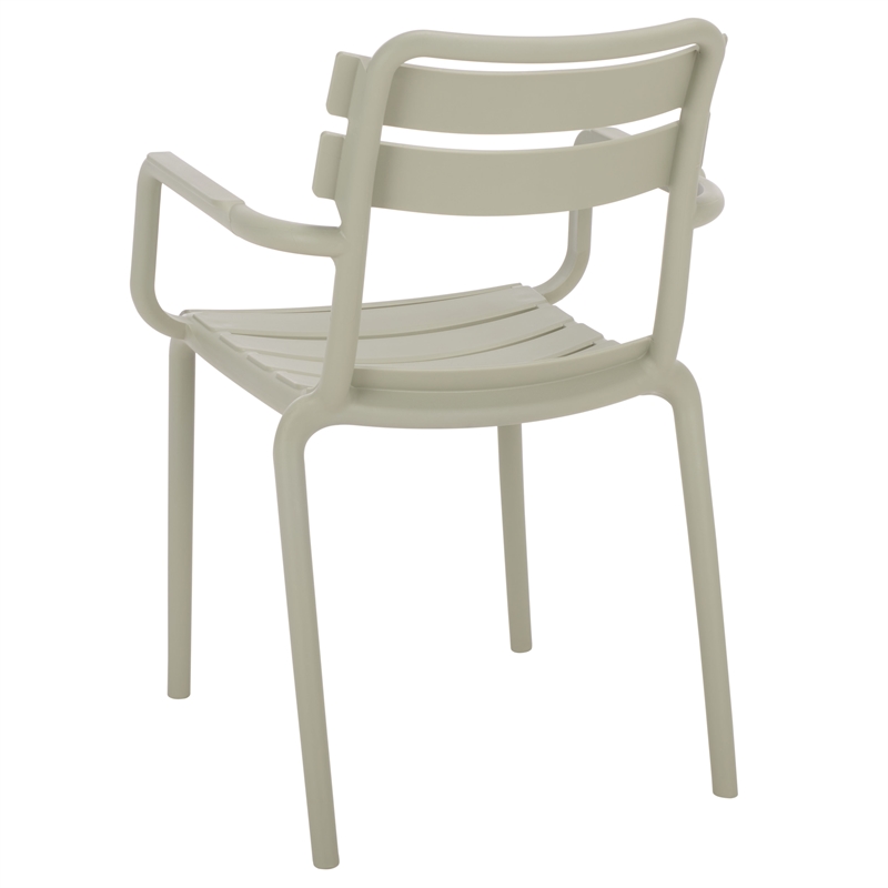 Safavieh Sarah Plastic Dining Armchair Set of 2  in Green