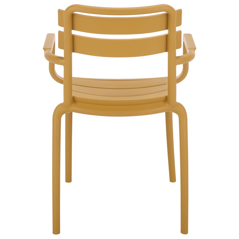 Safavieh Sarah Plastic Dining Armchair Set of 2  in Yellow
