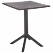 Safavieh Stella Square Plastic Bistro Table  in Black