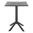 Safavieh Stella Square Plastic Bistro Table  in Black