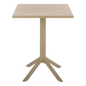 Safavieh Stella Square Plastic Bistro Table  in Beige