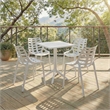 Safavieh Stella Square Plastic Bistro Table  in White