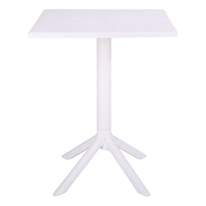 Safavieh Stella Square Plastic Bistro Table  in White