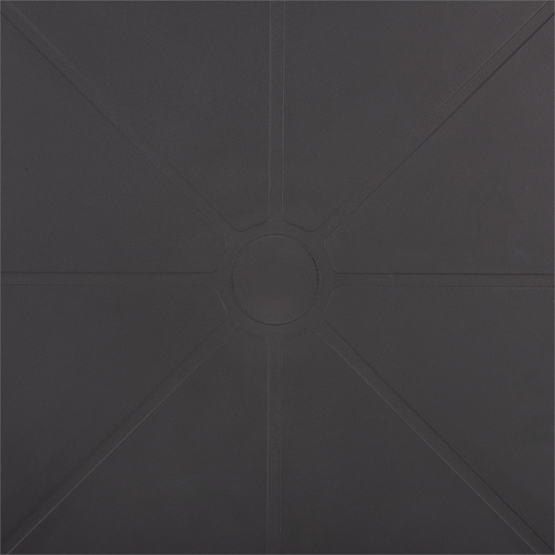 Safavieh Stella Round Plastic Bistro Table in Black
