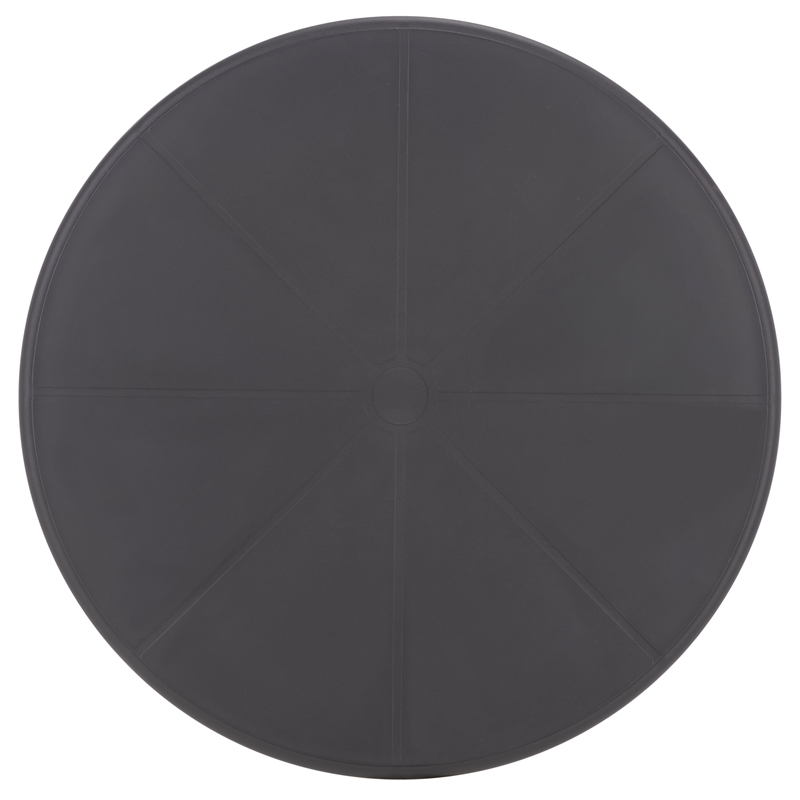 Safavieh Stella Round Plastic Bistro Table in Black