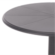 Safavieh Stella Round Plastic Bistro Table in Black