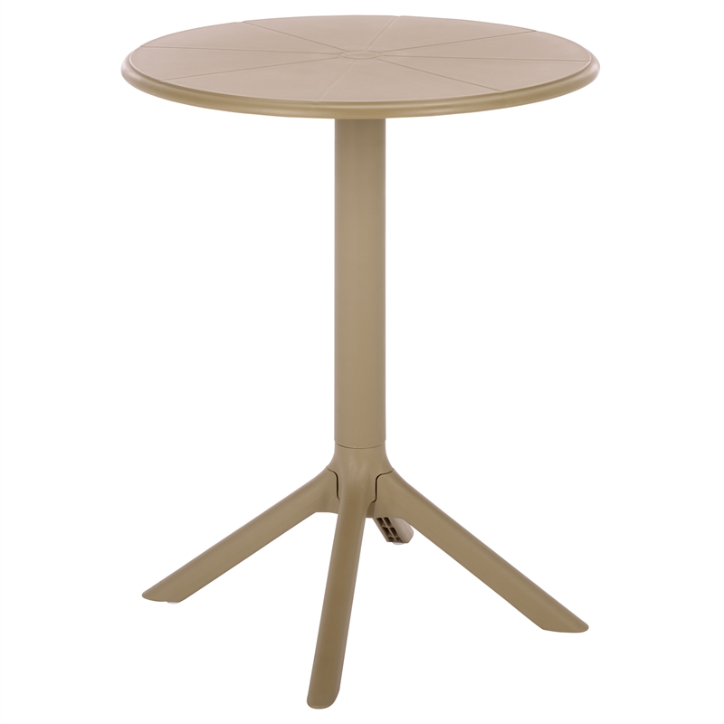 Safavieh Stella Round Plastic Bistro Table  in Beige