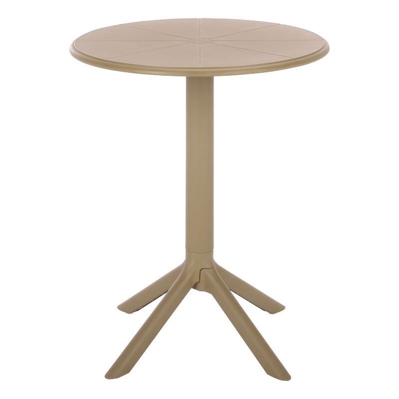 Safavieh Stella Round Plastic Bistro Table  in Beige