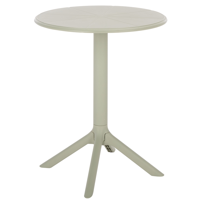 Safavieh Stella Round Plastic Bistro Table in Green