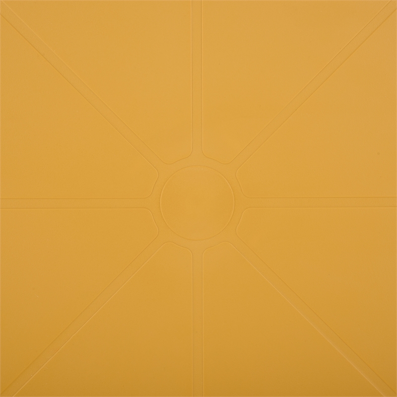 Safavieh Stella Round Plastic Bistro Table in Yellow