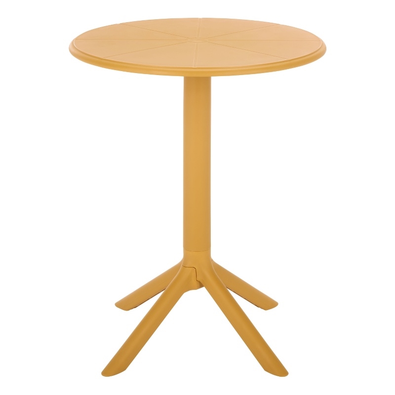 Safavieh Stella Round Plastic Bistro Table in Yellow