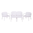 Safavieh Thompson Living Set  in White