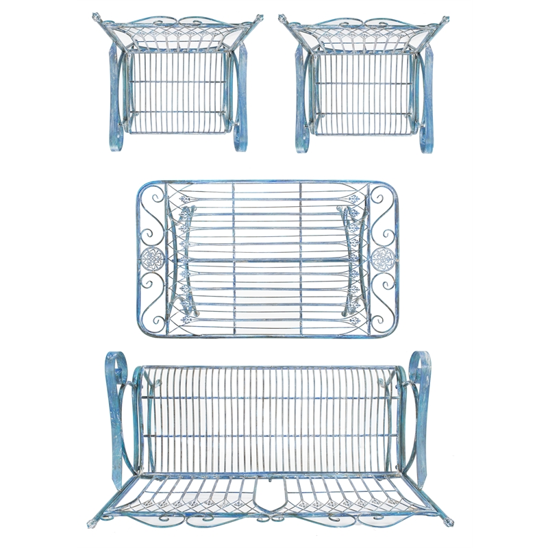 Safavieh Leah 4 Piece Iron Set in Blue