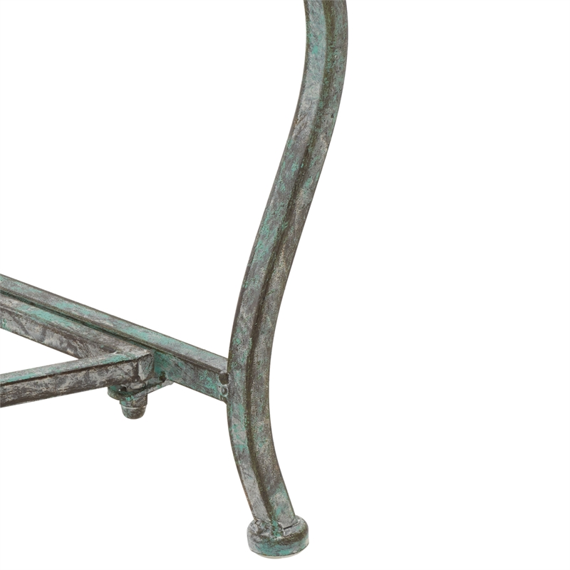 Safavieh Brielle Iron Bench in Green