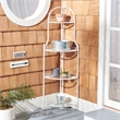 Safavieh Abarrane 4 Tier Iron Corner Shelf in White