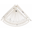 Safavieh Abarrane 4 Tier Iron Corner Shelf in White