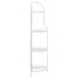 Safavieh Abarrane 4 Tier Iron Corner Shelf in White