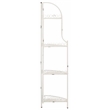 Safavieh Abarrane 4 Tier Iron Corner Shelf in White